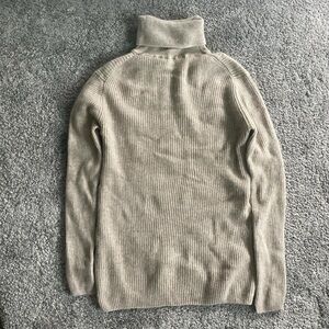 Classic Light Cream/Tan Turtleneck Sweater